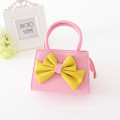 children one piece girls handbag girl mint yellow dark pink /pink bags with big bow day use sweet lovely handbags